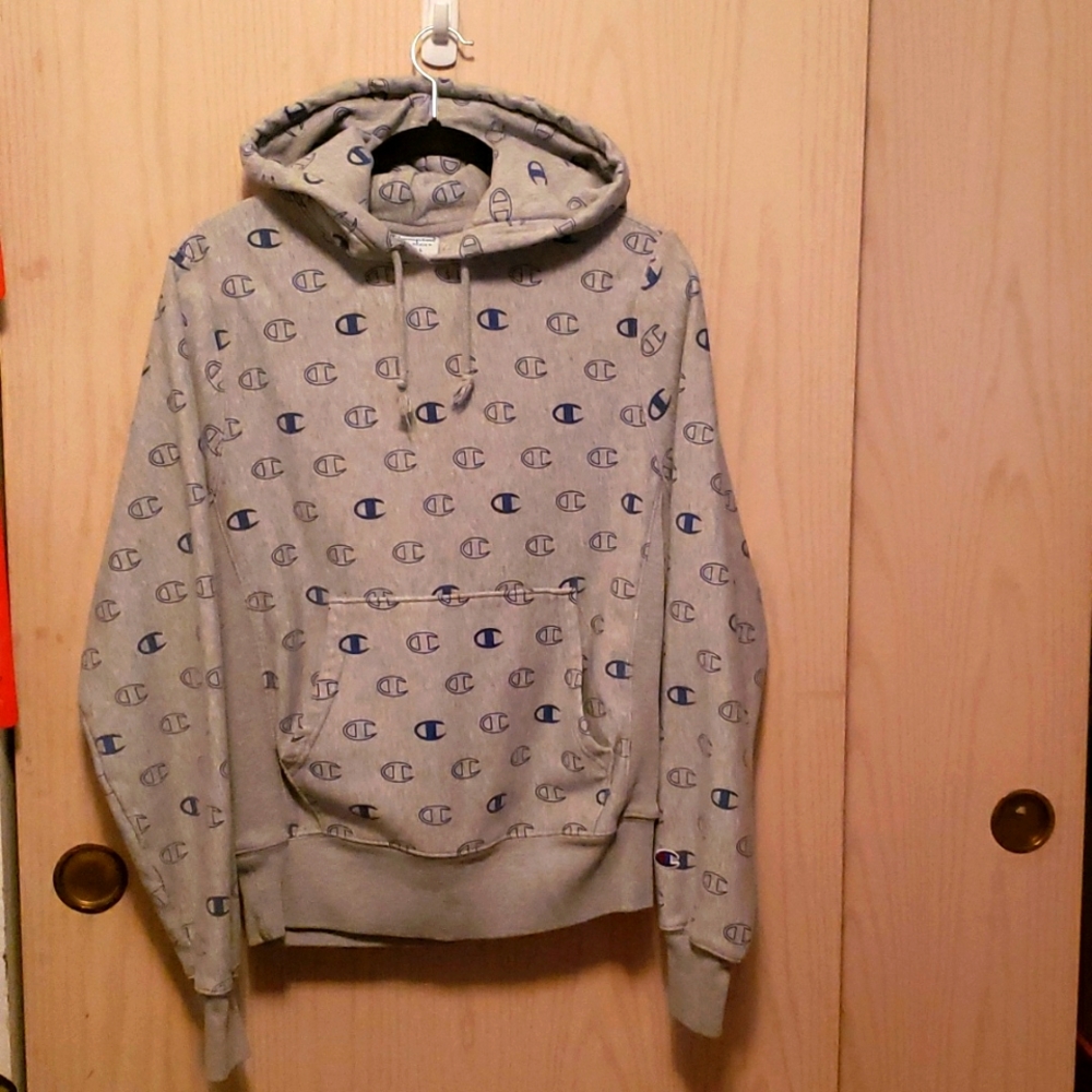 Grey champion hoodie